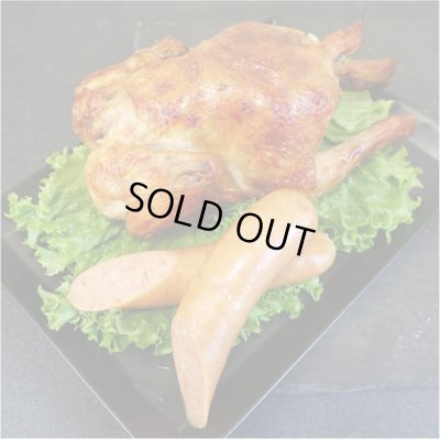 画像1: 【オンラインショップ限定】自家製ローストチキン一羽&ポチキセット 