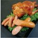 画像1: 【オンラインショップ限定】自家製ローストチキン一羽&ウインナーセット<冷蔵>　 (1)